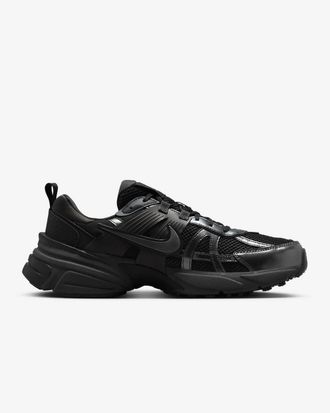 Nike Mens V2K Run Shoes In Metallic Dark Grey/black-Dark Smoke Grey