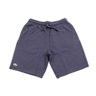 Lacoste Mens Sport Tennis Fleece Short In Navy Blue