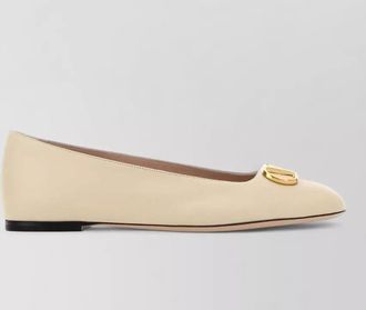 Valentino Garavani leather ballerina shoes