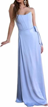 V. Chapman The Cecilia Dress In Derby Blue
