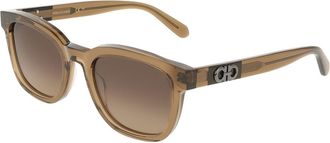 Ferragamo SF2107S 232 Mens Sunglasses Brown Size 54