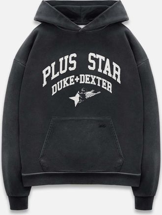 Duke + Dexter Duke + Dexter, Mens Plus Washed Grey Hoodie, Size XXL