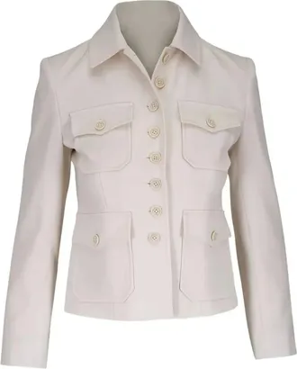 Nili Lotan Mujer, Chaquetas, Beige, Talla: 2XS