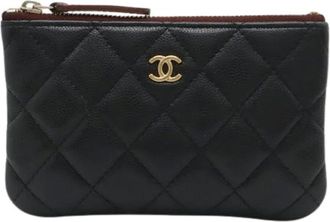 Chanel Pre-owned Clutches, female, Black, Size: ONE SIZE Pre-owned Vintage Pouch