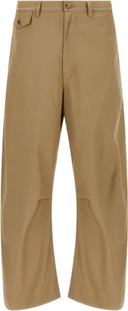Comme Des Garçons Beige Curved leg pants