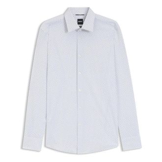 HUGO BOSS Heren, Overhemden, Blauw, Maat: 4XL