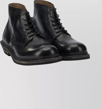 Our Legacy leather ankle boots textured sole