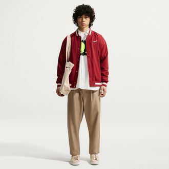 Nike Mens Club Rules Pleated Pants in Brown | IQ8445-297