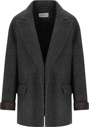Marella Jassen, Dames, Grijs, S, Wol, Colimbo Blazer