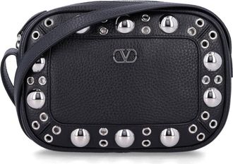 Valentino Garavani Black Nellcote Crossbody Bag