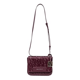 A|X Armani Exchange Cross Body Bags, female, Red, ONE SIZE, Quilted Messenger Bag with AX Charm