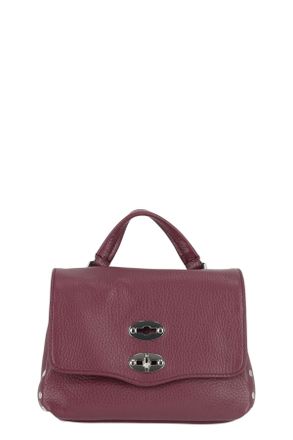 Zanellato Maroon Textured Leather Handbag