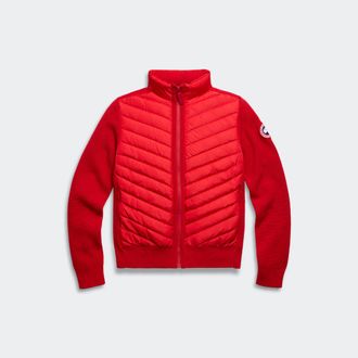 Canada Goose HyBridge Knit Jacket (Women, Carmine Red, XL)
