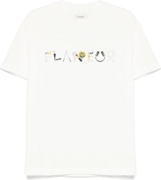 Flaneur T-shirt con logo - Bianco