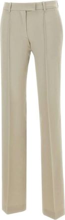 The Attico Broeken, Dames, Beige, S, Wol, Gary Broeken