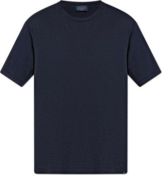 Paul & Shark Tops, Heren, Blauw, 2Xl, Katoen, T-shirt met een ronde halslijn