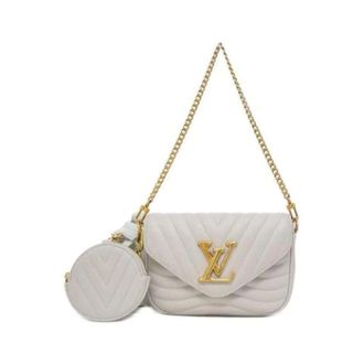 Louis Vuitton Pre-owned Vintage Pochette Schoudertas - Dames - Pre-owned - Beige - Maat: ONE Size Leer