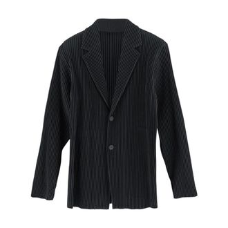 Issey Miyake Heren, Jassen, Zwart, Maat: S Wol