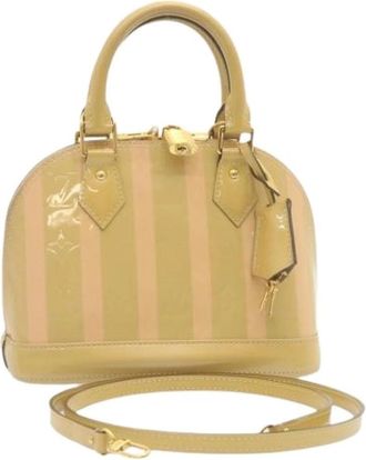 Louis Vuitton Pre-owned Alma BB Handtas - Dames - Vintage Mini Tas - Beige - ONE Size - Leer - Vintage