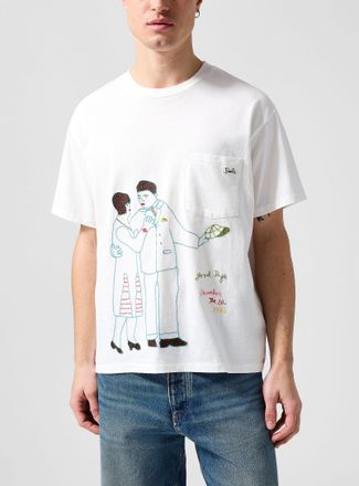 Bode Mens Companion embroidered T-shirt