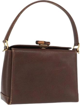 Gucci Pre-owned Handbags, female, Brown, Size: ONE SIZE Pre-owned Vintage Handbag