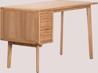 Sklum Escritorio En Madera Deleyna Sklum