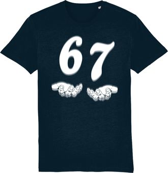 Generic 67 Meme V9 Halloween Costume 6 7 Funny Men Women T-Shirt Blue
