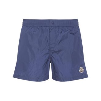 Moncler Blue Logo Swim Shorts