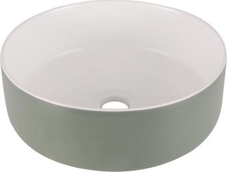 Differnz MIRA Waskom - 36x12cm - keramiek- groen/wit