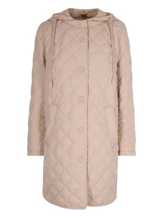 Max Mara Erio quilted hooded coat - Neutrals