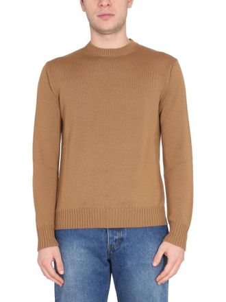 Ballantyne Brown Crew Neck Sweater