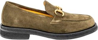 Mara Bini Frida Moccasin - Dames - Loafers - Groen - 36 EU - Leer - Schoenen