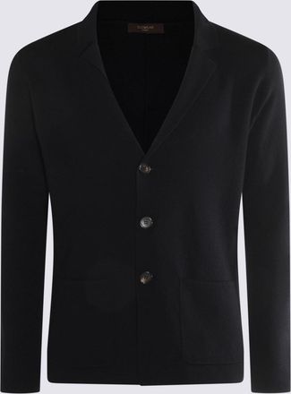 Zanone Black Wool Knitwear