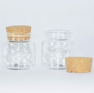 Trade Shop Trade Shop - Set 24 Pezzi Bomboniera Bomboniere Ampolla 5x5cm Conchiglia Confetti Nascita