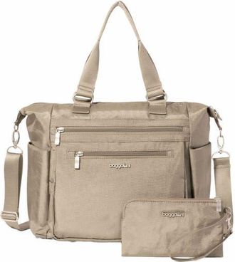 Baggallini Trifecta Convertible Backpack with RFID Wristlet in Sterling Shimmer at Nordstrom