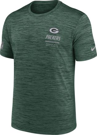 Nike Green Bay Packers Sideline Team Issue Velocity Nike Mens Dri-FIT NFL T-Shirt in Green | 02ER3EE7T-7VD