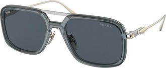 Prada PR 57ZS 19F09T Mens Sunglasses Clear Size 55