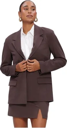 Object Object, Jassen, Dames, Bruin, XS, Leer, Objlisa Lo Blazer