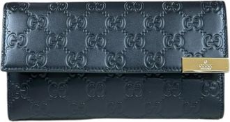 Gucci Black Leather Coin Purse/Coin Case (Pre-Owned)