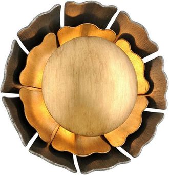 Hudson Valley Lighting Magic Garden Aplique 1 Luz Hoja Bronce Grafito Negro