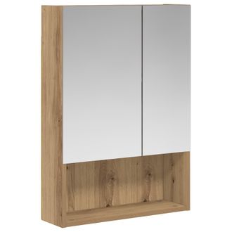 vidaXL Armario Con Espejo De Ba&ntilde;o Roble Artisan 50 X 14,5 X 70 Cm Vidaxl