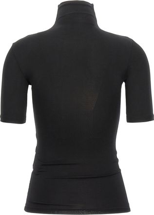 Off-white Logo-Embroidered Turtleneck T-shirt - Black