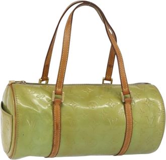 Louis Vuitton Bedford Handbag Monogram Vernis Blue Patent_Leather Handbag (Pre-Owned)