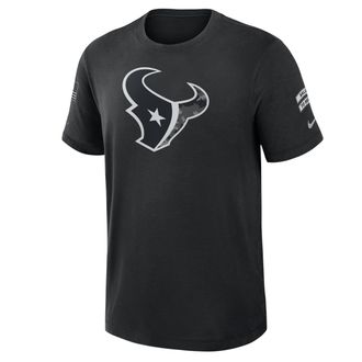 Nike Houston Texans Salute to Service Slub Nike Mens Dri-FIT NFL T-Shirt in Black | 34900AA2D-AEG