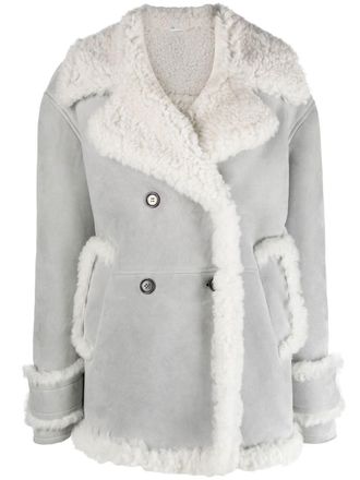 Thom Browne Lammy coat - Grijs