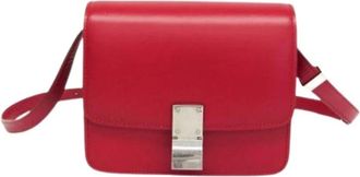 Celine Pre-owned Classic Box Small - Dames - Vintage Schoudertas - Rood - ONE Size - Leer - Vintage