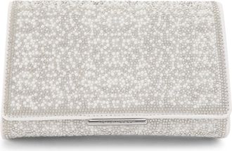 Kurt Geiger Womens Abra Gem Bag - White Fabric - One Size