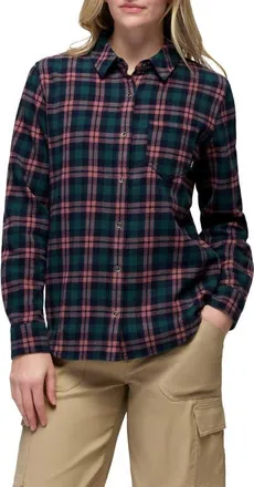 Prana Golden Canyon Organic Cotton Flannel Shirt in Nautical at Nordstrom, Size X-Small