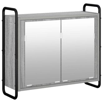 vidaXL Mobile Da Bagno Appeso Sonoma Grigio 64 X 20 X 56,5 Cm Vidaxl