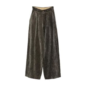 Uma Wang Wide Trousers, female, Gray, Size: S Wide Trousers